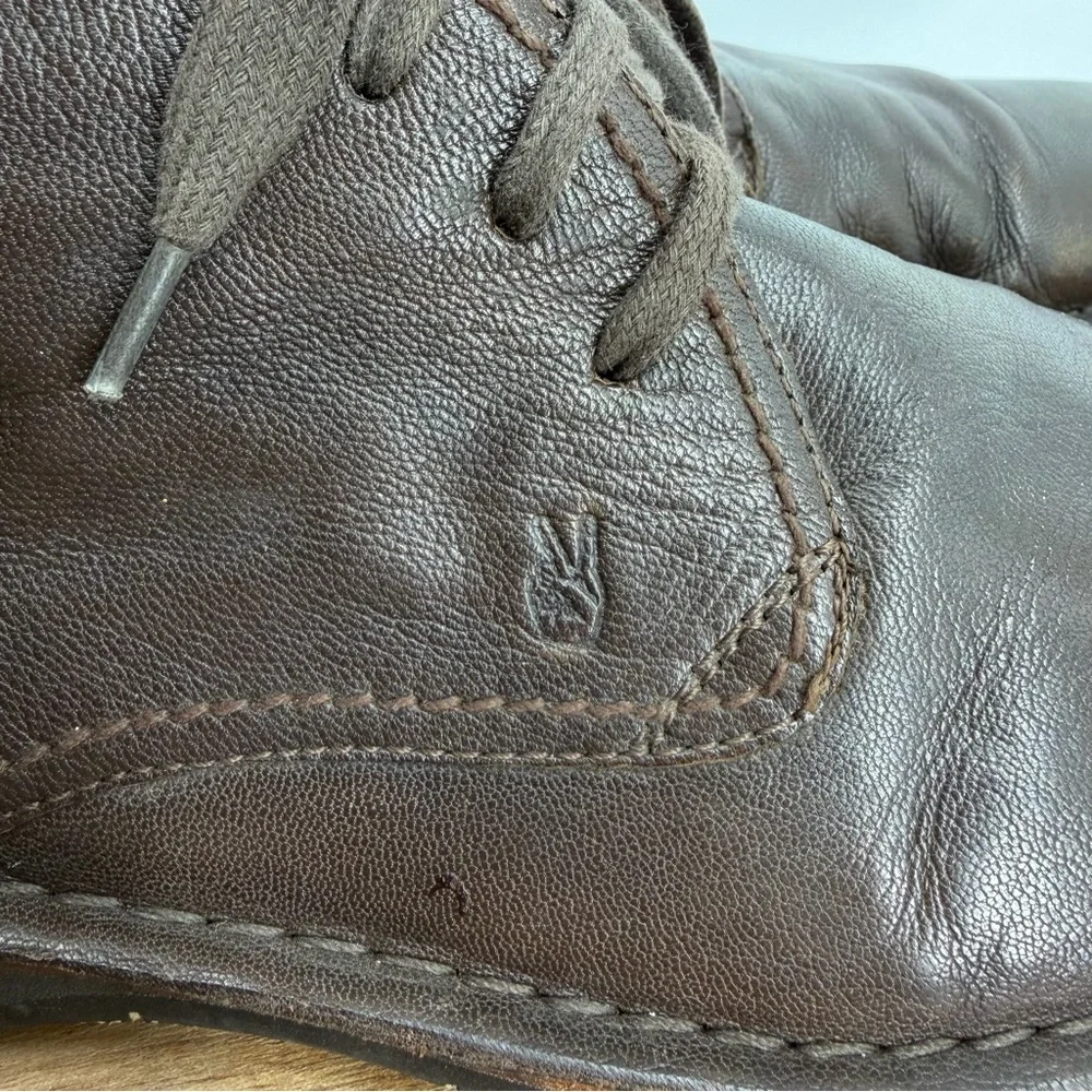 John Varvatos Star USA Hipster chukka‎ boot in brown leather sz 13 lace up